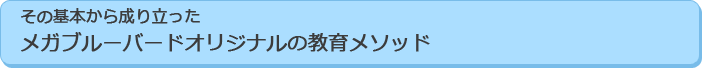 その基本から成り立ったメガブルーバードオリジナルの教育メソッド